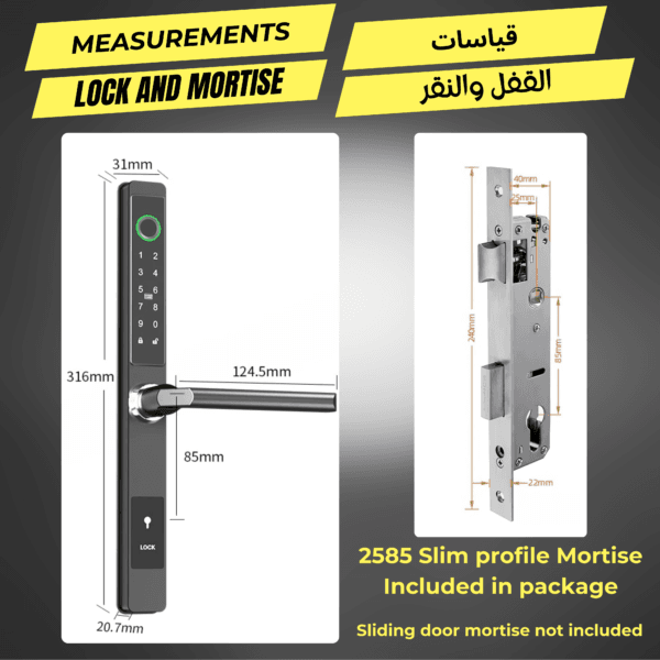 Altix RX - Aluminum Slim Door Lock Waterproof (IP66) - Image 6